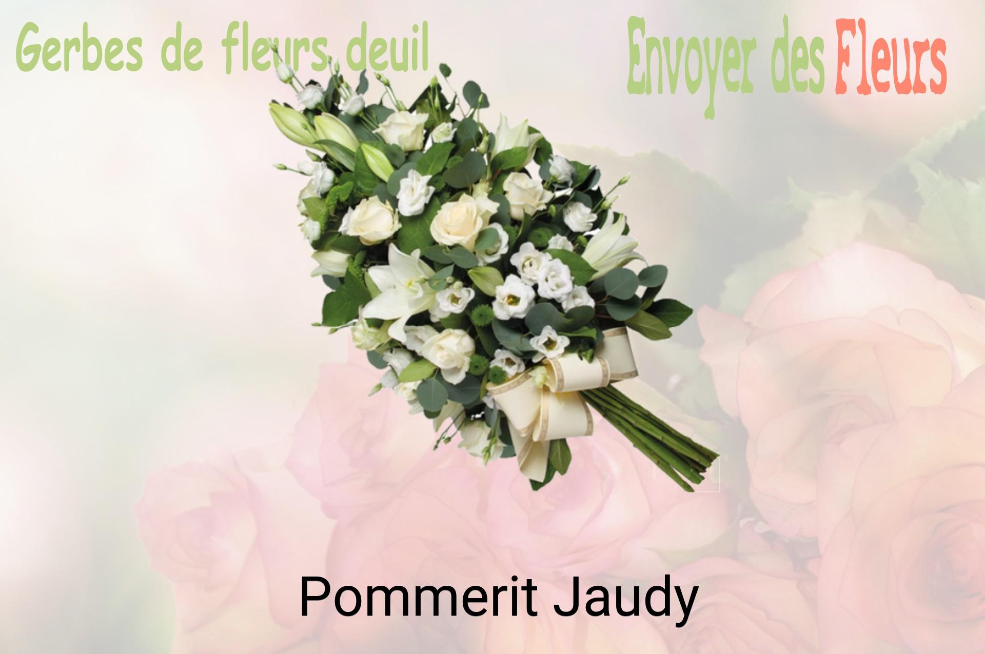 Gerbe de fleurs de deuil livrée à Pommerit-Jaudy